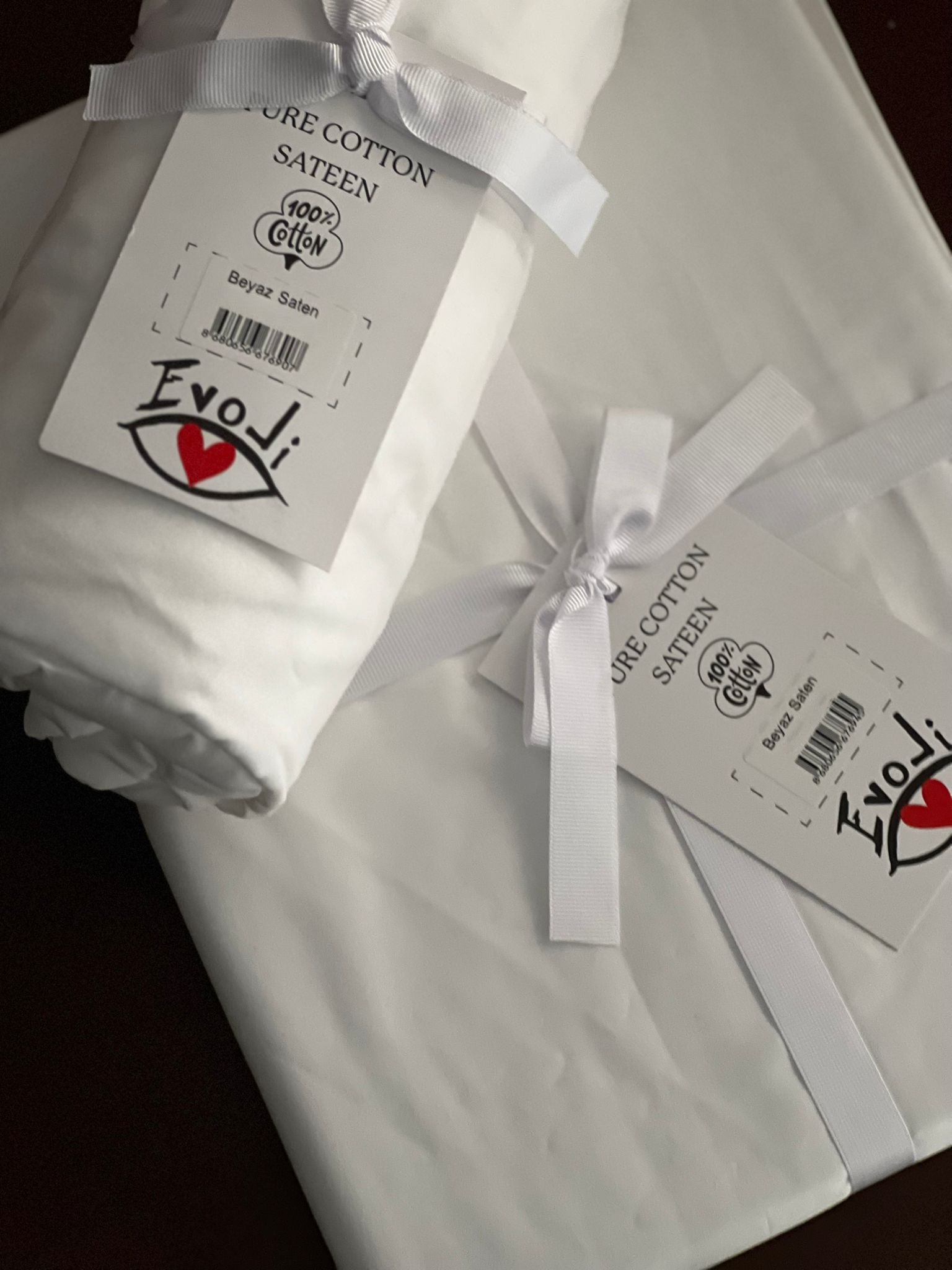 %100 Pamuk Saten Lastikli Tek Kişilik Çarşaf  120x200 cm