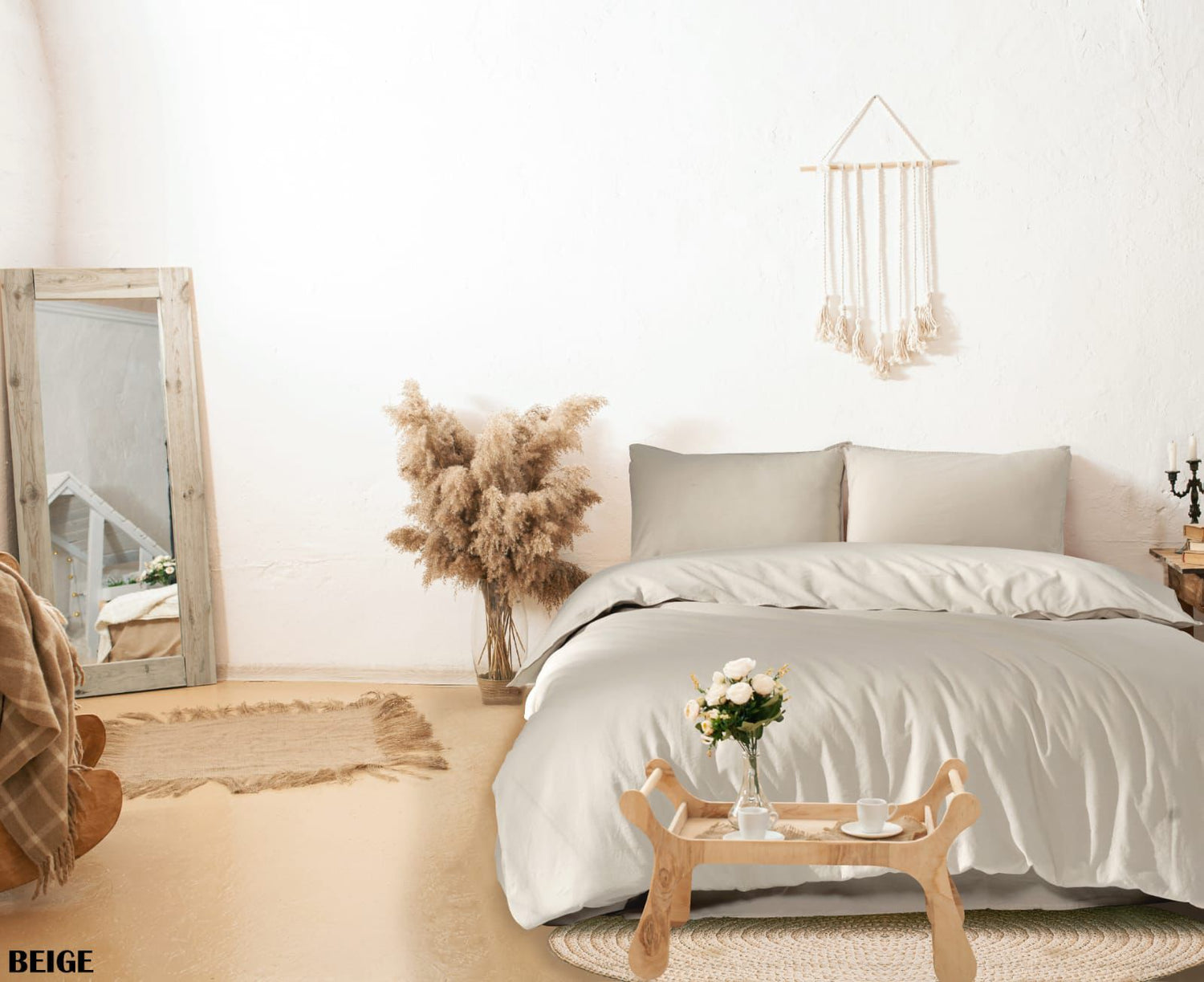 %100 Pamuk Yıkamalı Çift Kişilik Nevresim Takımı 240x260 cm