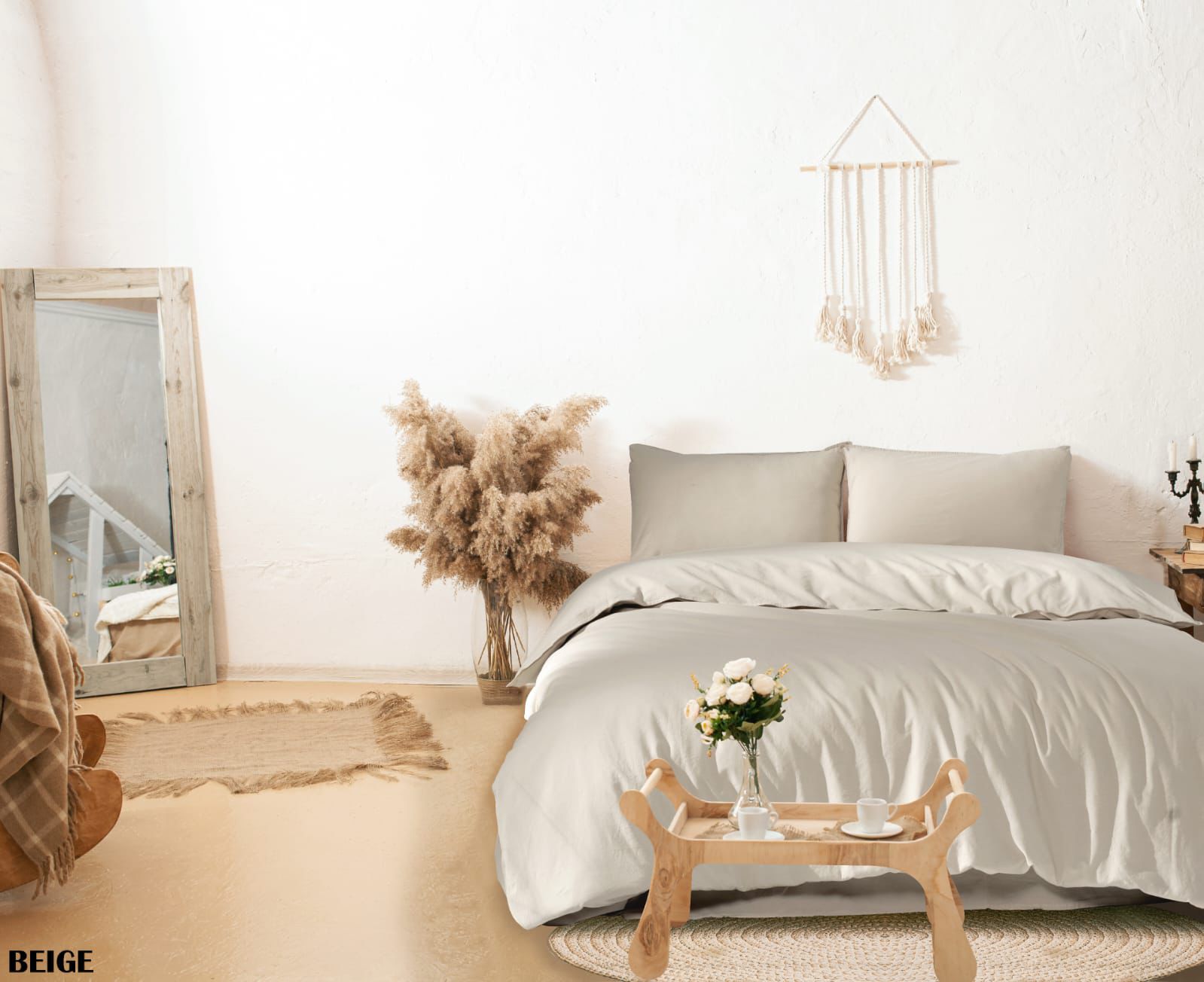 %100 Pamuk Yıkamalı Çift Kişilik Nevresim Takımı 240x260 cm