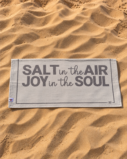 Motto Peştemal Salt Yazılı 100x180 cm - Gri