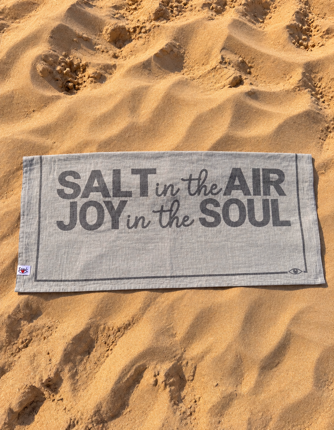 Motto Peştemal Salt Yazılı 100x180 cm - Lacivert