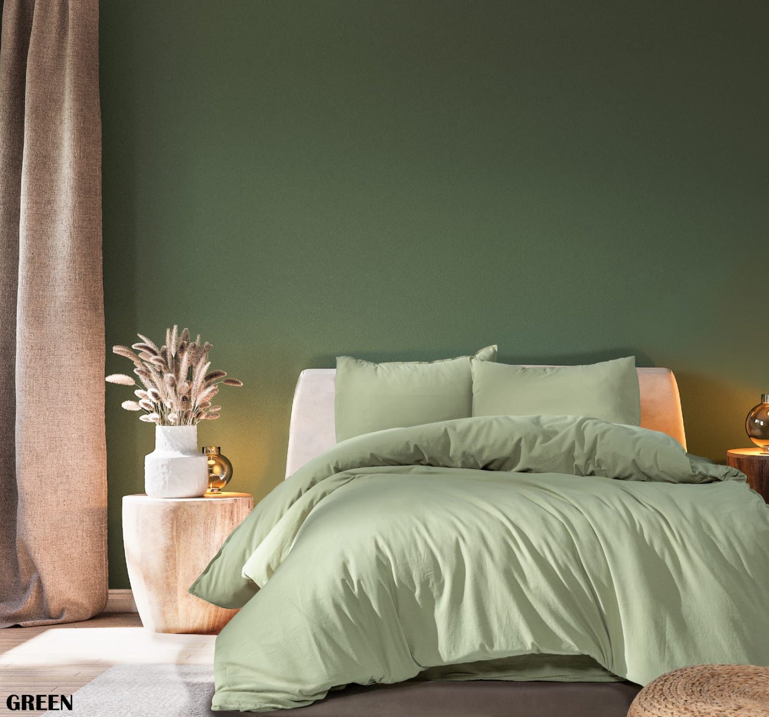 %100 Pamuk Yıkamalı Çift Kişilik Nevresim Takımı 240x260 cm