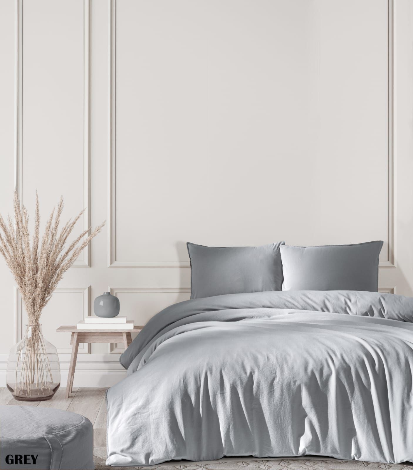 %100 Pamuk Yıkamalı Çift Kişilik Nevresim Takımı 240x260 cm