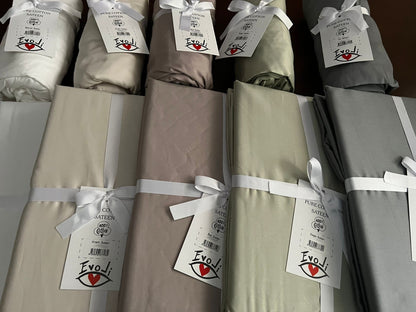 %100 Pamuk Saten Battal Boy Nevresim 240x220 cm